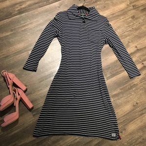 Ralph Lauren cotton striped dress medium